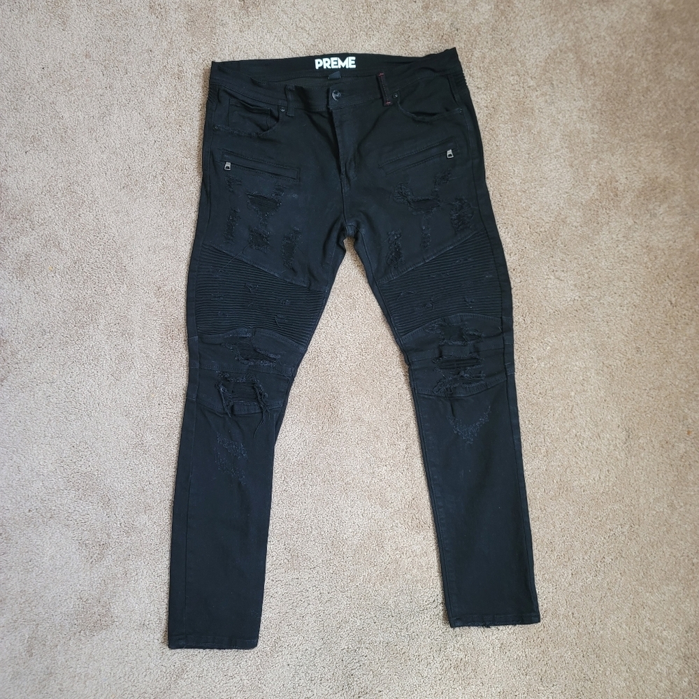 Preme Denim from Buckle - Skinny Stretch Moto Jeans